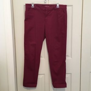 Maroon Old Navy Pixie Pants